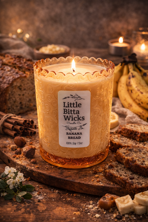 7.5 OZ Banana Bread Soy Candle