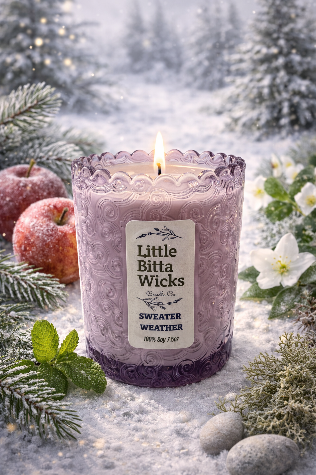 7.5 OZ SWEATER WEATHER SOY CANDLE RELAXATION SPA